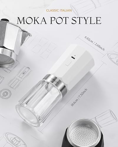 FORLIM 2-Speed Electric Salt and Pepper Grinder Set