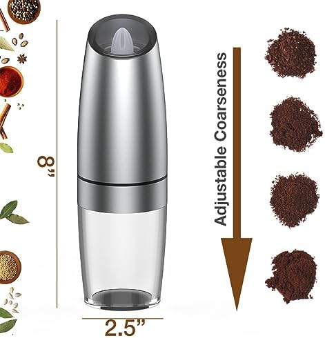 Easy Salt Pepper Grinder Set