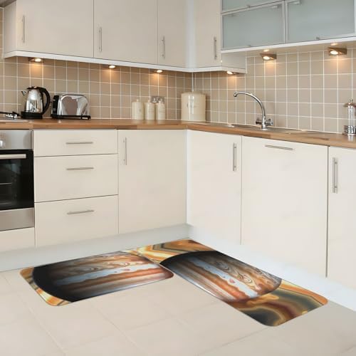 Jupiter Landscape Print Kitchen Mats Set 2