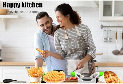 3-Piece Kitchen Set French Fries Crinkle Cleaning Brush