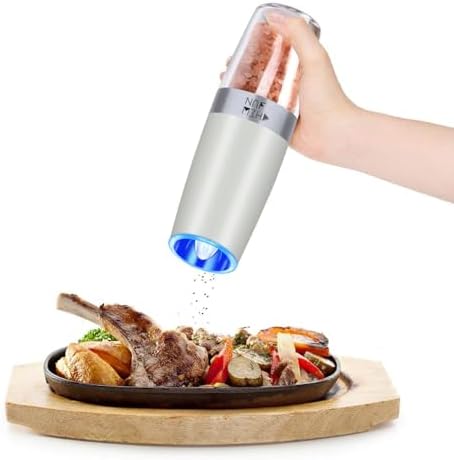 Gravity Salt Pepper Grinder Set by CHEW FUN