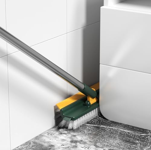 Sturdy 3-in-1 Floor Scrub Brush for Tiles and Grout