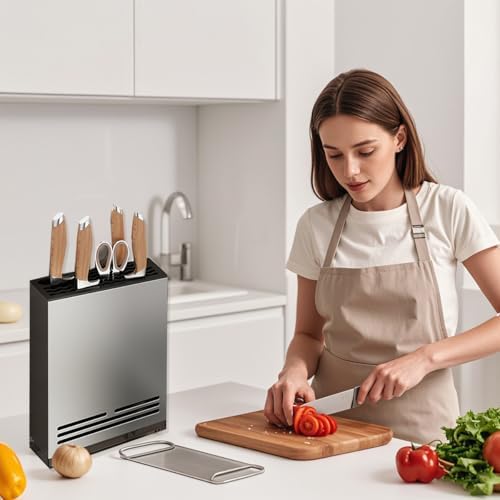 Magnetic Aluminum Knife Holder for Refrigerator Kitchen Storage