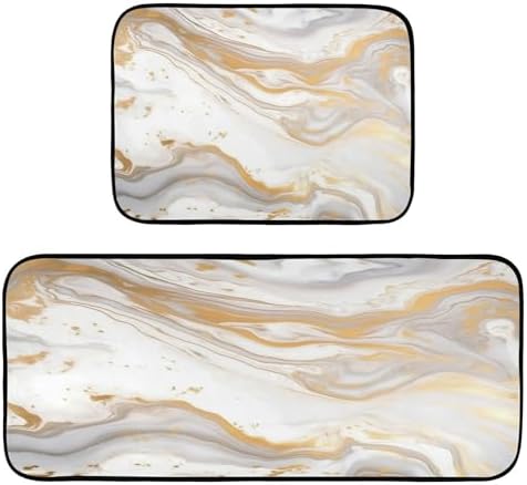 Kigai White Marble Anti Fatigue Mats