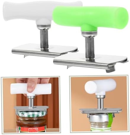 SHOWERORO 2-Piece Jar Bottle Opener Threaded Keychain with Rotary Action