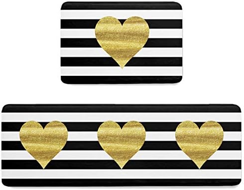 Heart-Shaped Kitchen Mats for Valentines Day