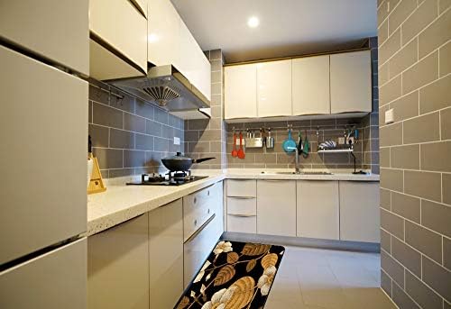 Rashu Ivy Pattern Kitchen Mat - Durable Anti-Fatigue Rug for Kitchen Beyond