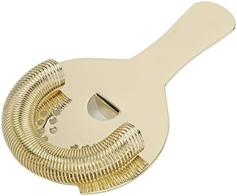 Noonedibs Stainless Steel Cocktail Strainer Professional Design Gold