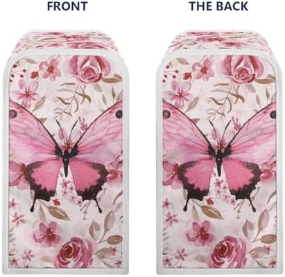 Pink Rose Butterfly Can Opener Dust Cover Durable Smallsize 2