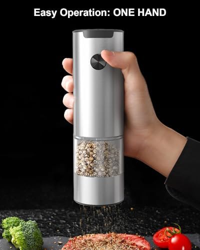 Sleek Automaticsalt Pepper Mill Set