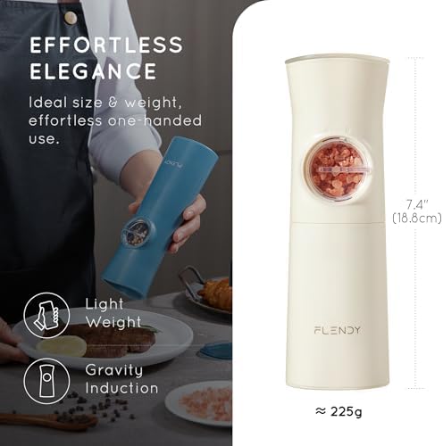 Flendy Gravity Electric Salt and Pepper Grinder
