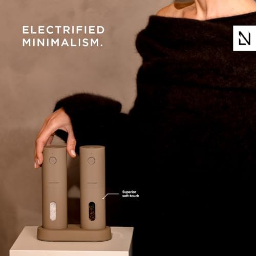 Electric Salt and Pepper Grinder Set