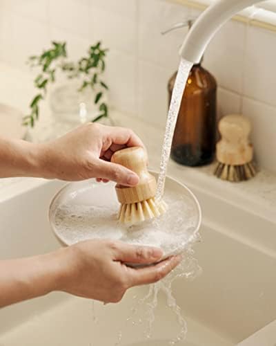 Eco-Friendly Bamboo Dish Brush Set