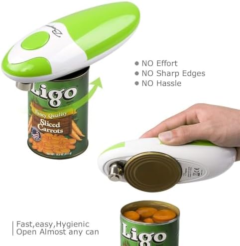 Bangrui Professional Electric Can Opener Smooth Operation Safe Use Left-Handed Arthritis-Friendly