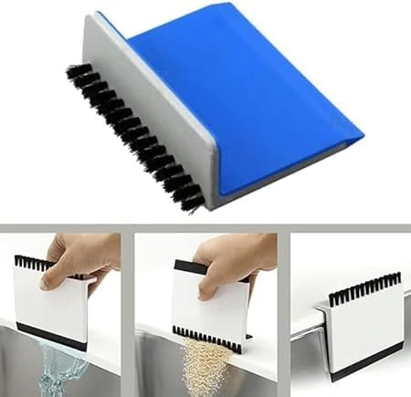 4-Piece Set of Black Kitchen Sink Squeegee Cleaner