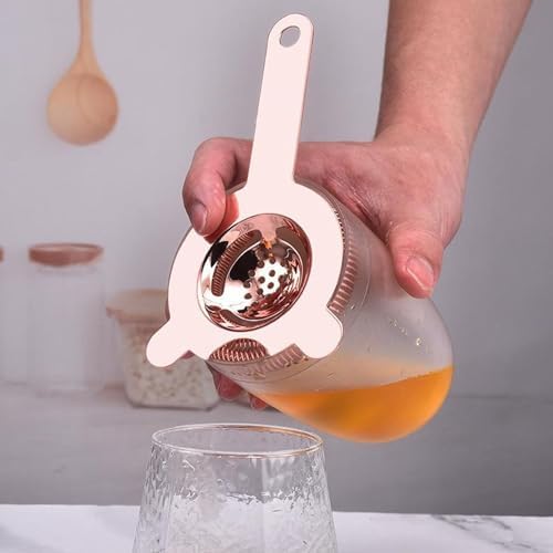 RYTTGOP 304 Stainless Steel Cocktail Strainer Rose Gold