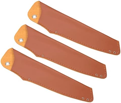 3-Piece 11 PU Leather Santoku Knife Sheath Duplicate