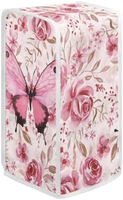 Pink Rose Butterfly Can Opener Dust Cover Durable Smallsize 2