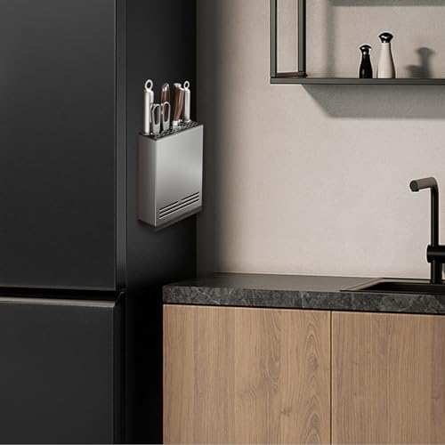 Magnetic Aluminum Knife Holder for Refrigerator Kitchen Storage
