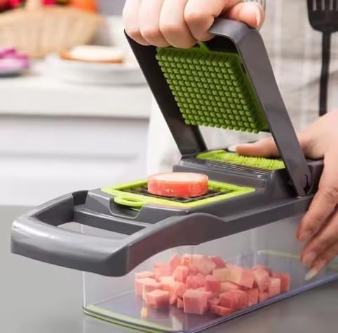 15-In-1 Vegetable Chopper with Extra-Sharp Steel Blades