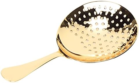 Stainless Steel Julep Strainer Ergonomic Handle for Home Commercial Use