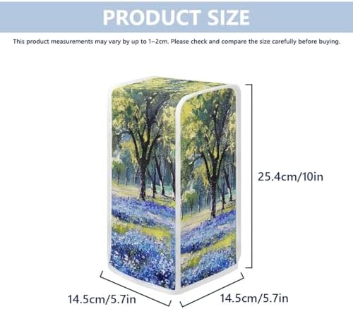 ZOUTAIRONG Blue Flower Park Can Opener Cover - Durable and Waterproof