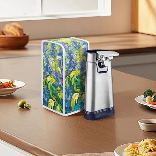 Tropical Palm Leaves Electric Can Opener Dust Cover Stylish and Durable KitchenFixture
