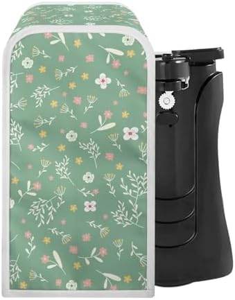 Green Floral Electric Can Opener Cover 1