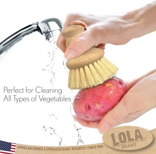 Lola Tampico Original Vegetable Palm Brush Eco-Friendly Comfortable
