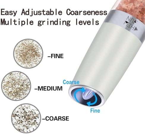 Gravity Salt Pepper Grinder Set by CHEW FUN