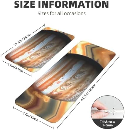 Jupiter Landscape Print Kitchen Mats Set 2