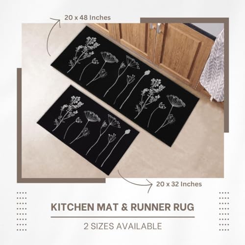 EVIDECO Kitchen Runner and Mat Set