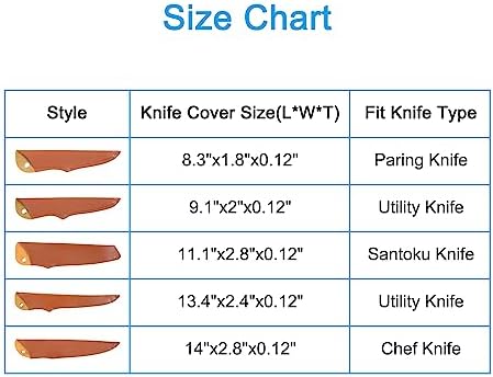PATIKIL 14 PU Leather Chef Knife Sheathuniversal home kitchen