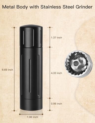 High-Quality Aluminum Manual Pepper Mill Professional Grade