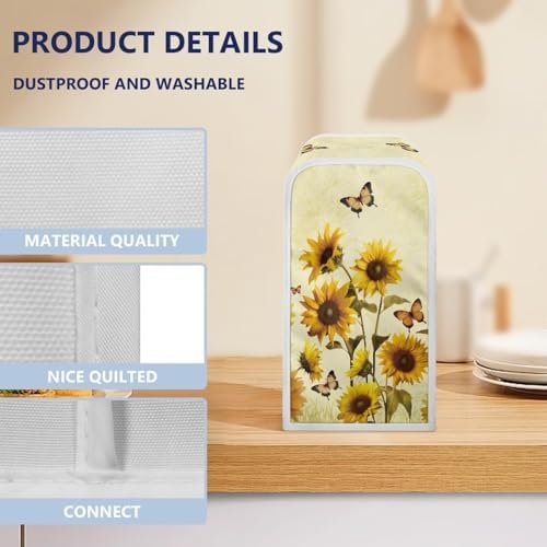 Sunflower Butterfly Electric Can Opener Dust Cover