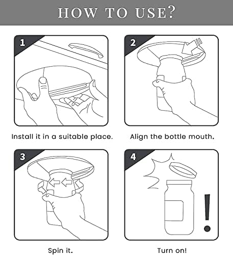 Under Counter Jar Opener Grip Tape for Weak Hands