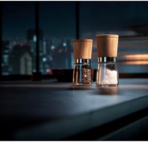 Durable Stylish WMF 2-Piece Salt Pepper Mills with Easy Storage