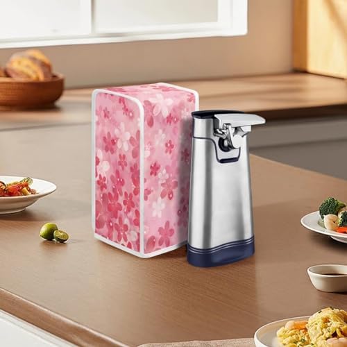 Skip the Spill Pink Floral Can Opener Cover by Mintulipy