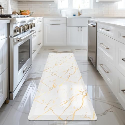 Luxury Gold Foil Kitchen Mat
