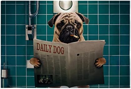 Humor Dog Toilet Mat