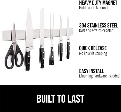 Gorilla Grip Silicone Under Sink Mat Magnetic Knife Holder Waterproof Stainless Steel