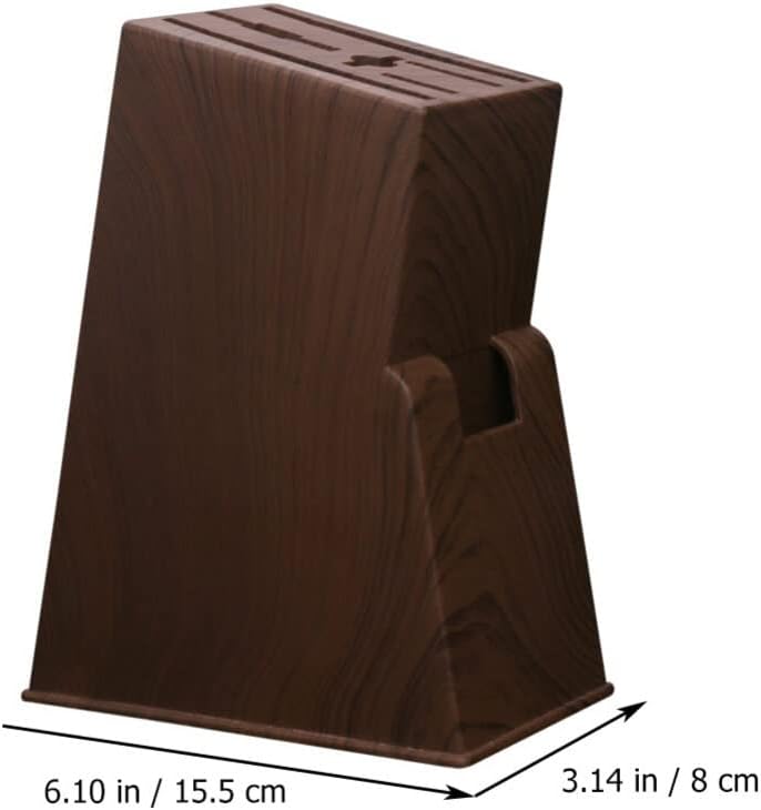 UPKOCHSturdyUniversalBrownWood Knife Block
