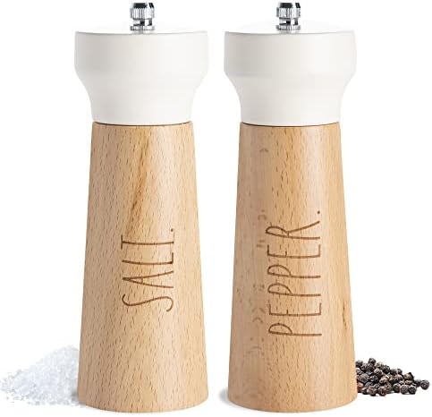 Modern Classy Salt Pepper Grinder Set for Home Kitchen by Rae Dunn