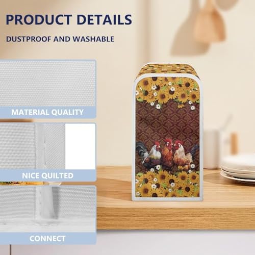 Durable Dustproof Can Opener Cover for Rooster Kitchen Gadgets