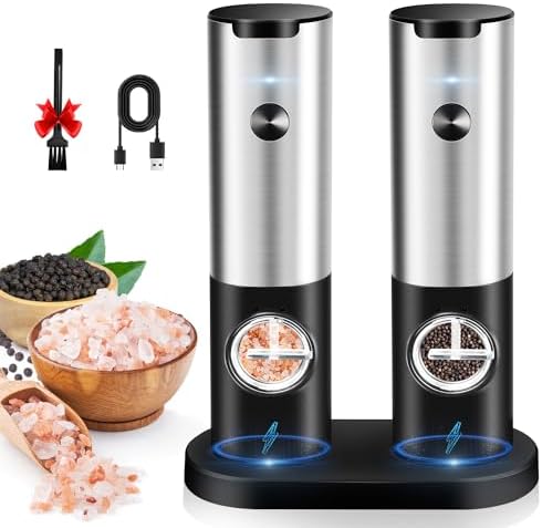 Leap Fit Electric Salt Pepper Grinder Set