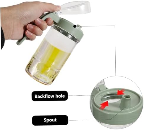 ABOOFAN 500ml Oil Vinegar Mixing Bottle - Easy to Clean Kitchen Dispenser
