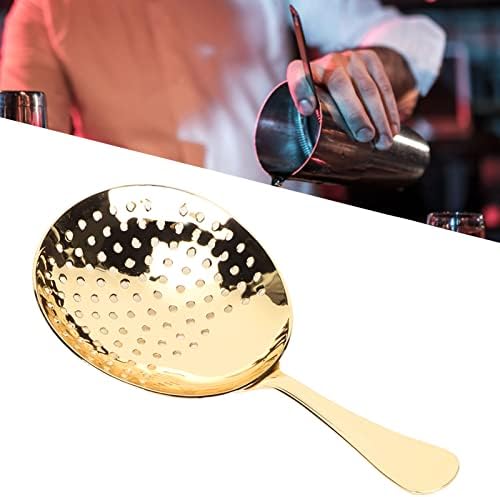 Stainless Steel Julep Strainer Ergonomic Handle for Home Commercial Use