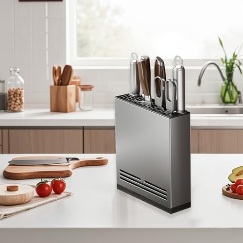 Magnetic Aluminum Knife Holder for Refrigerator Kitchen Storage