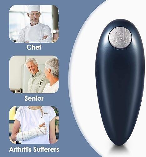 One-Touch Electric Can Opener Smooth Edge Best Gift for Seniors