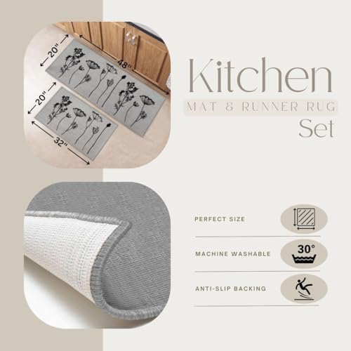 Elegant Kitchen Mat Set for Modern Floors